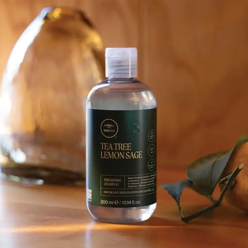 image:imageTea Tree Lemon Sage Thickening Shampoo Builds Body Boosts Volume For Fine Hair338 Fl Oz Pack of 1