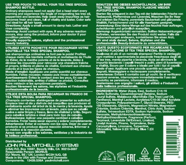 image:imageTea Tree Special Shampoo Deep Cleans Refreshes Scalp Especially Oily Hair For All Hair Types338 Fl Oz Pack of 2
