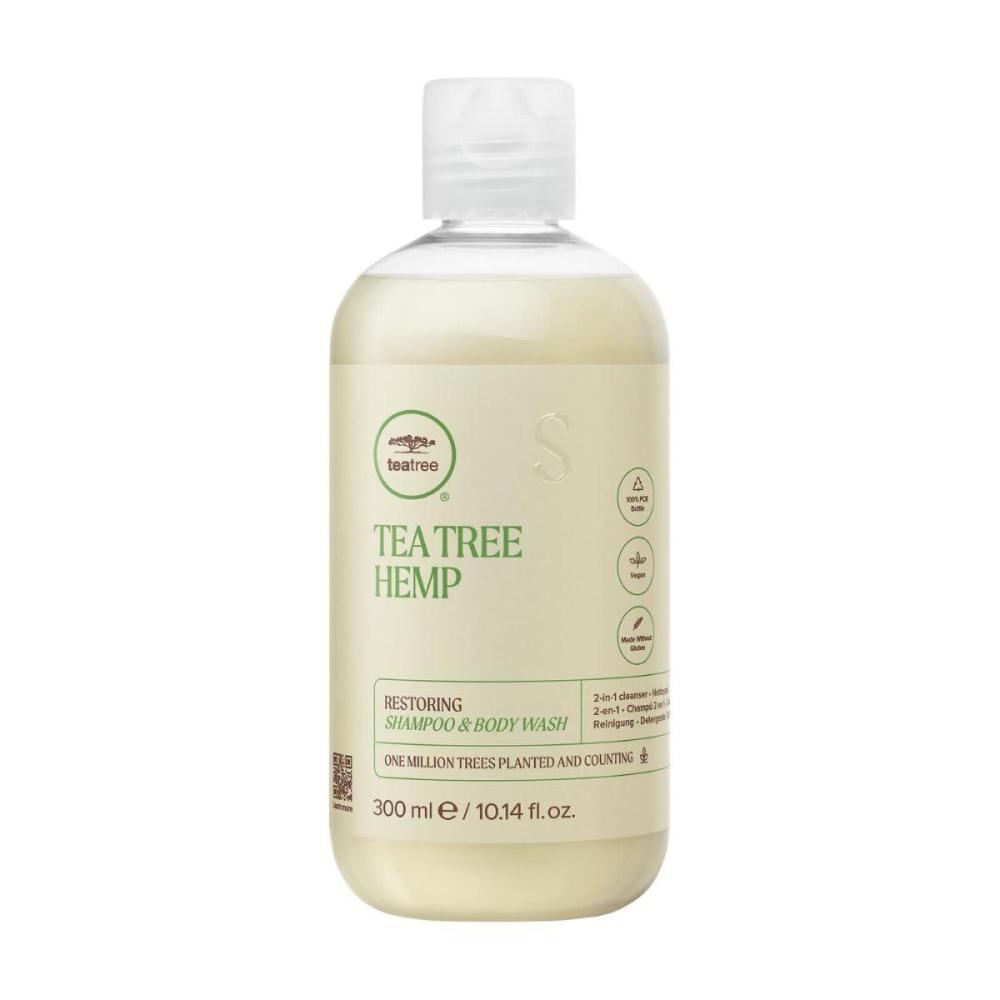 image:imageTea Tree Hemp Restoring Shampoo amp Body Wash 2in1 Cleanser For All Hair Types1014 Fl Oz Pack of 1