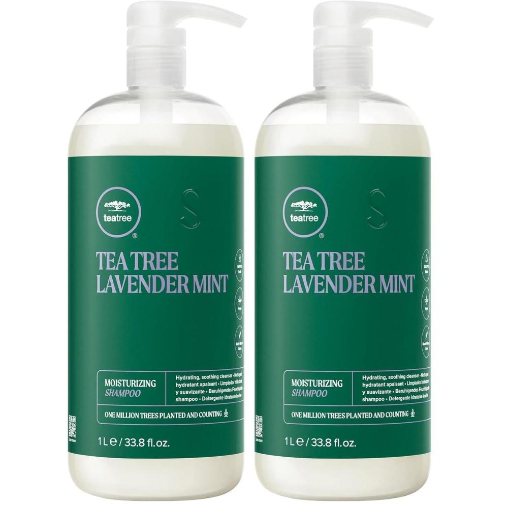 image:imageTea Tree Lavender Mint Moisturizing Shampoo Hydrates Soothes For Coarse Dry Hair338 Fl Oz Pack of 2