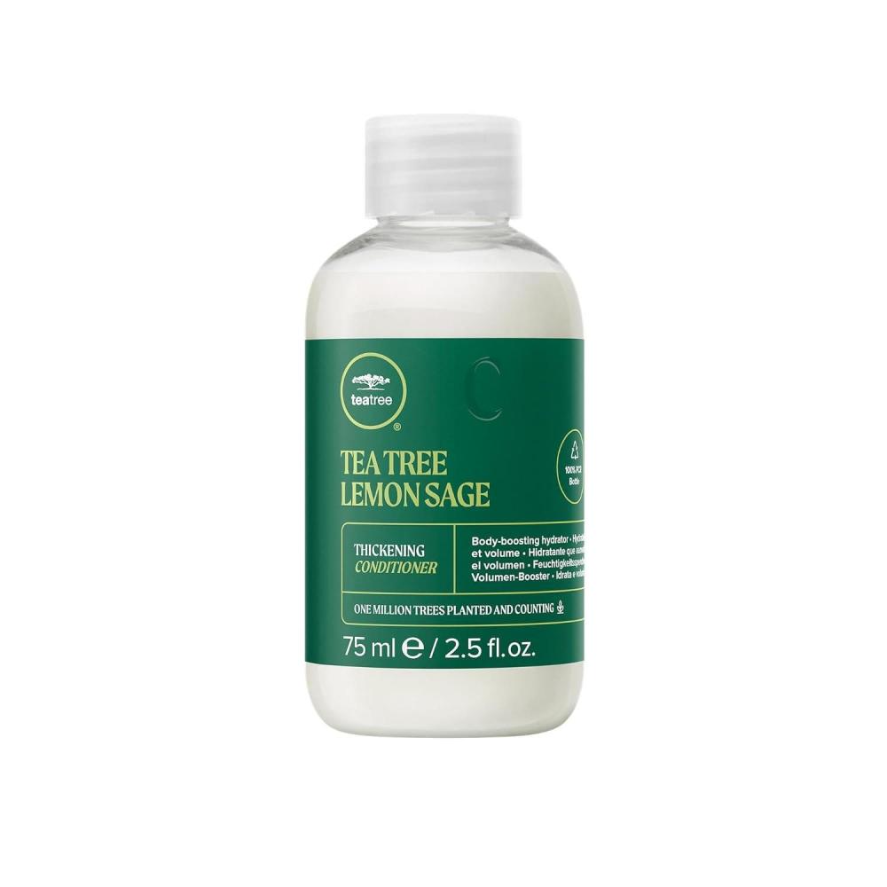 image:imageTea Tree Lemon Sage Thickening Conditioner Builds Body Boosts Volume For Fine Hair25 Fl Oz Pack of 1