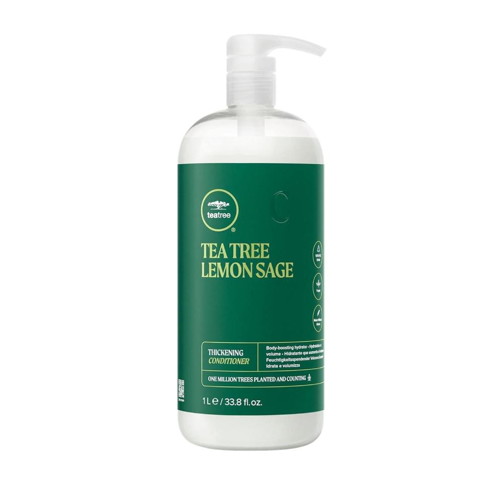 image:imageTea Tree Lemon Sage Thickening Conditioner Builds Body Boosts Volume For Fine Hair338 Fl Oz Pack of 1