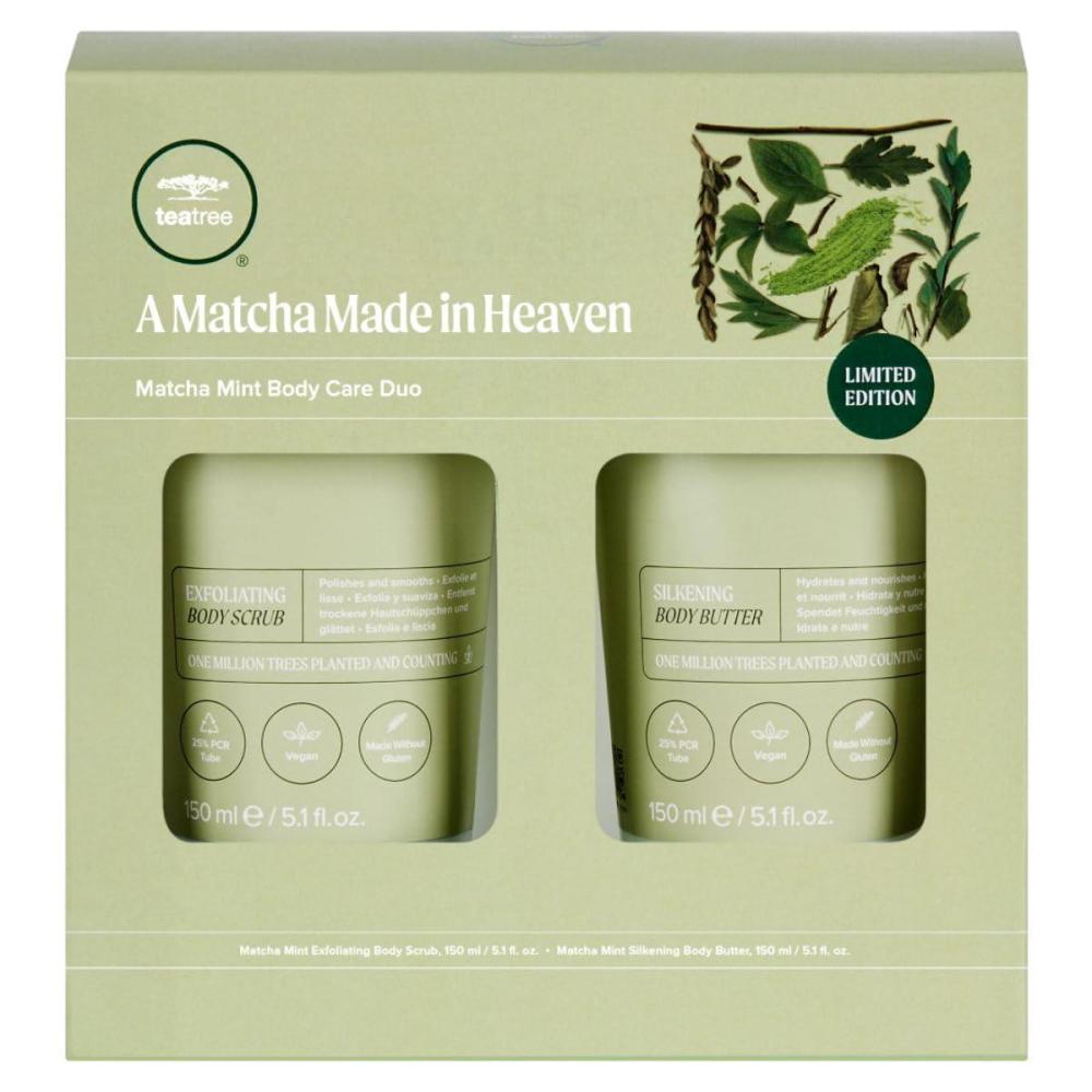 image:imageTea Tree Matcha Mint Body Care Duo Body Scrub Body Butter For All Skin Types Especially Dry Skin