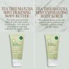 Tea Tree Matcha Mint Body Care Duo, Body Scrub + Body Butter, For All Skin Types, Especially Dry Skin