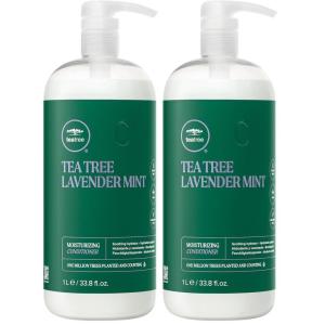 Tea Tree Lavender Mint Moisturizing Conditioner, Hydrates + Soothes, For Coarse + Dry Hair(33.8 Fl Oz (Pack of 2))
