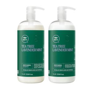 Tea Tree Lavender Mint Shampoo and Conditioner, Hydrates + Soothes, For Coarse + Dry Hair, 33.8 fl. oz Set
