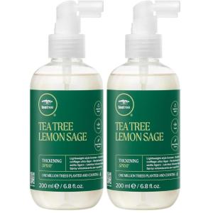 Tea Tree Lemon Sage Thickening Spray, Builds Body + Boosts Volume, For Fine Hair(6.8 fl. Oz (Pack of 2))