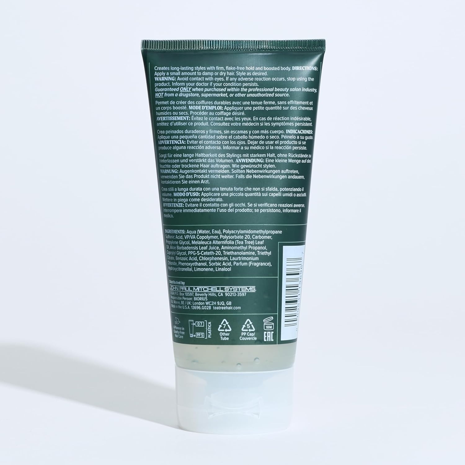 image:imageTea Tree Firm Hold Gel Hair Gel Maximum Hold HighShine Finish For All Hair Types51 Fl Oz Pack of 1